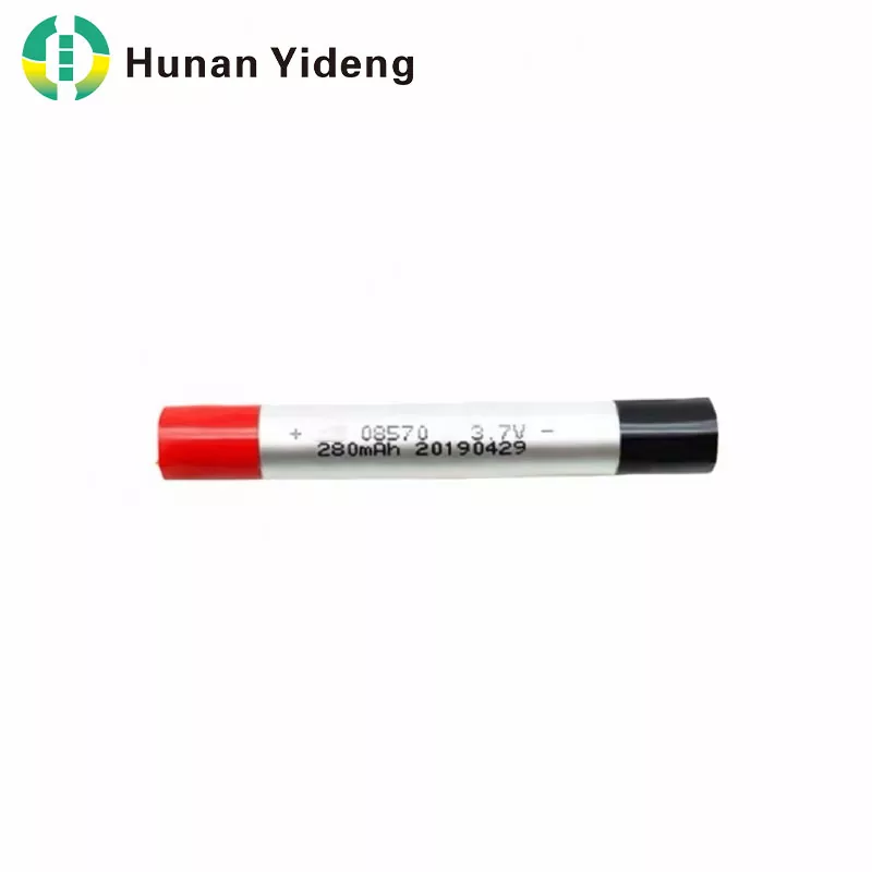 08570 3.7V 280mAh Slim Cylindrical Li-Polymer na Baterya