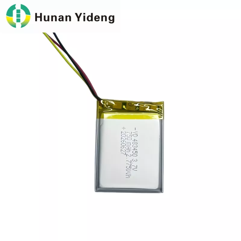 3.7V 750mAh 483447 Mataas na Kapasidad Maliit na Lithium Polymer Rechargeable Lipo Battery