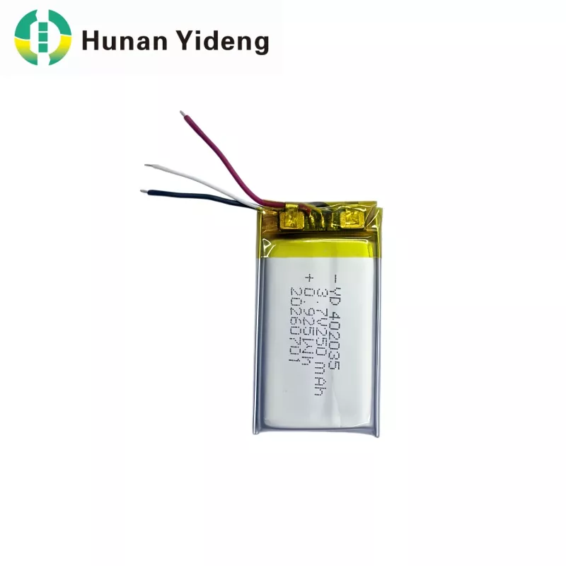 402035 3.7v 250mAh VR Smart Camera Li Polymer na Baterya