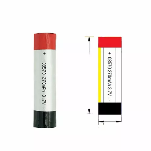 08570 3.7V 280mAh Slim Cylindrical Li-Polymer Battery