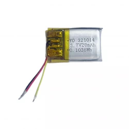 321014 28mah 3.7V Rechargeable Small Prismatic Battery