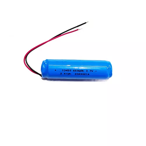 13450 650mAh 3.7v Lithium Ion Battery Cells Pack